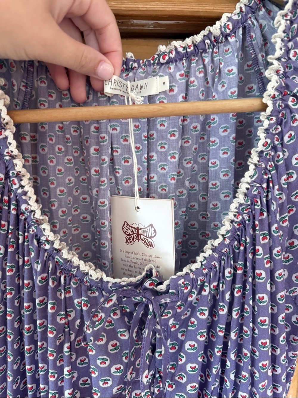 NWOT Christy Dawn Lavender Mariposa Tulip Scout Dress - Picture 2 of 3